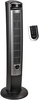 Lasko Oscillating Tower Fan with Remote, 42", Silver T42951 | Mubboo