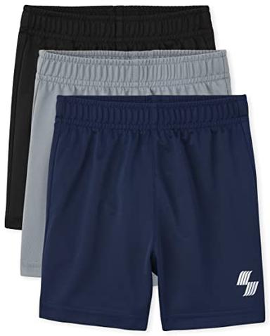 The Children's Place boys And Toddler Basketball Casual Shorts, 3-Pack
