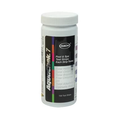 AquaChek 7-Way Pool and Spa Test Strips, 100 Strips