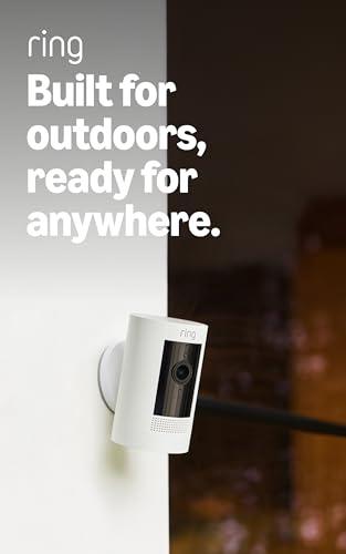 Ring Outdoor Cam positioned on a wall for outdoor security