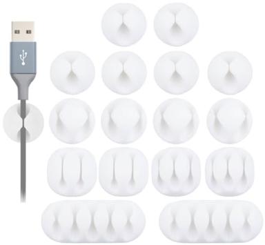 OHill 16-Pack Desk Cable Management Clips | Mubboo
