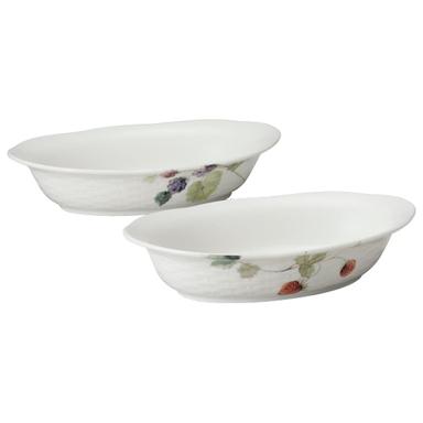 NARUMI Oval Gratin Dish Set, Set of 2 | Mubboo