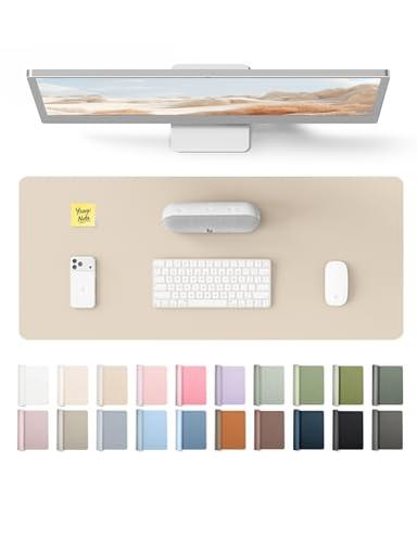 YSAGi Leather Desk Pad Protector, 23.6 x 13.8 inches | Mubboo