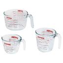 Pyrex Essentials (3-Pack) Glass Measuring Cups Set, (1, 2 & 4 Cup) Measuring Cups For Prepping, Baking and Cooking, Preheated Oven, Dishwasher, Freezer, and Microwave Safe | Mubboo