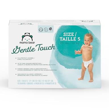Amazon Brand Mama Bear Gentle Touch Diapers, Size 5, 132 Count | Mubboo