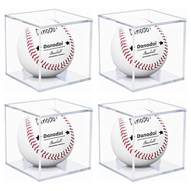 Danodoi 4-Pack Baseball Display Case UV Protected | Mubboo