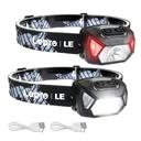 Lepro LE Headlamp Rechargeable (2‑Pack) | Mubboo