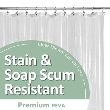 Barossa Design Clear Plastic Shower Liner | Mubboo