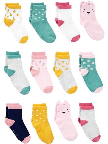 Simple Joys by Carter's Toddler Girls' 12-Pack Crew Socks