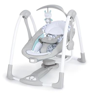 Ingenuity ConvertMe 2-in-1 Compact Portable Baby Swing & Infant Seat