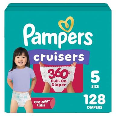 Pampers Cruisers 360 Diapers, Size 5, 128 Count | Mubboo