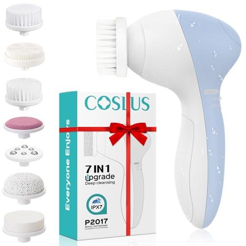 COSLUS Facial Cleansing Brush with multiple brush heads