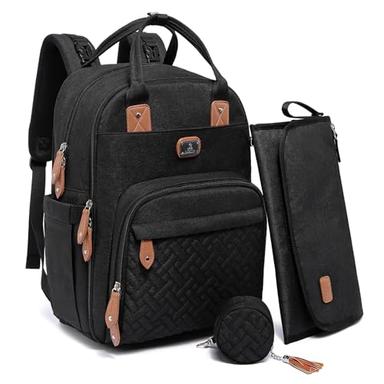 Dikaslon Diaper Bag Backpack with Portable Changing Pad | Mubboo