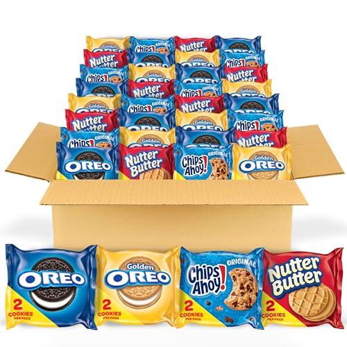 OREO, CHIPS AHOY!, Nutter Butter variety pack of 56 snack packs