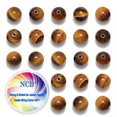 NCB 100pcs Yellow Tiger Eye Beads | Mubboo