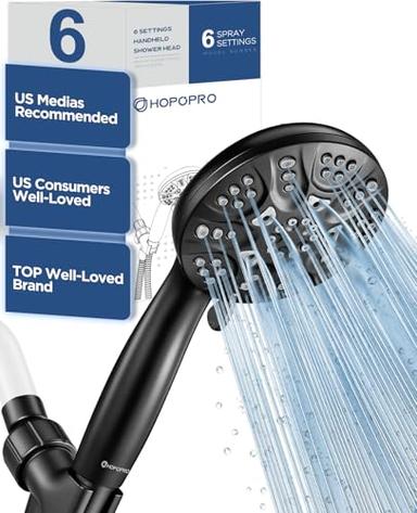 HOPOPRO 6-Mode High Pressure Handheld Shower Head Set | Mubboo