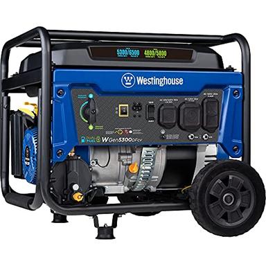 Westinghouse 6500 Watt Dual Fuel Home Backup Portable Generator | Mubboo