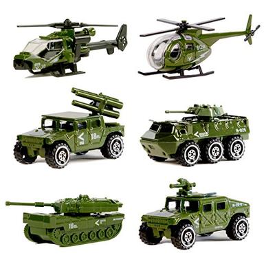 Nunkitoy Die-cast Military Vehicles 6-Pack