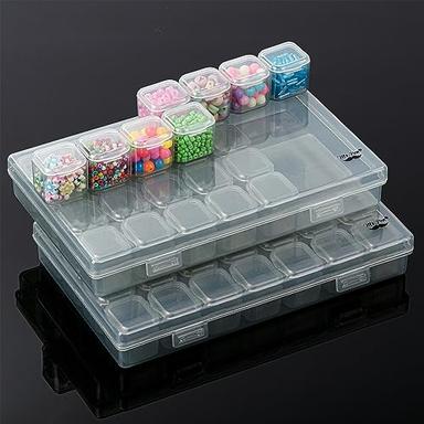 Mr. Pen Bead Storage Containers, 28 Grids, 2-Pack | Mubboo