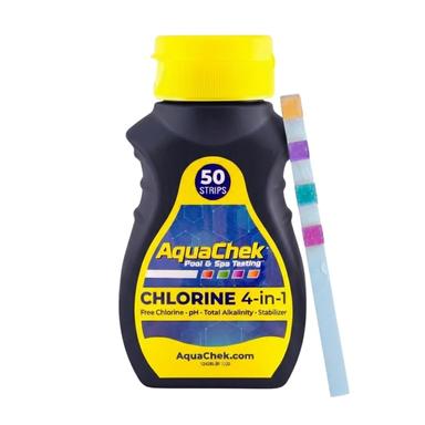 AquaChek Yellow 4-Way Pool and Spa Test Strips