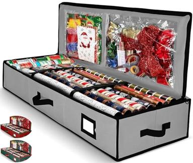 Homior Gift Wrap Organizer Under-Bed Storage | Mubboo