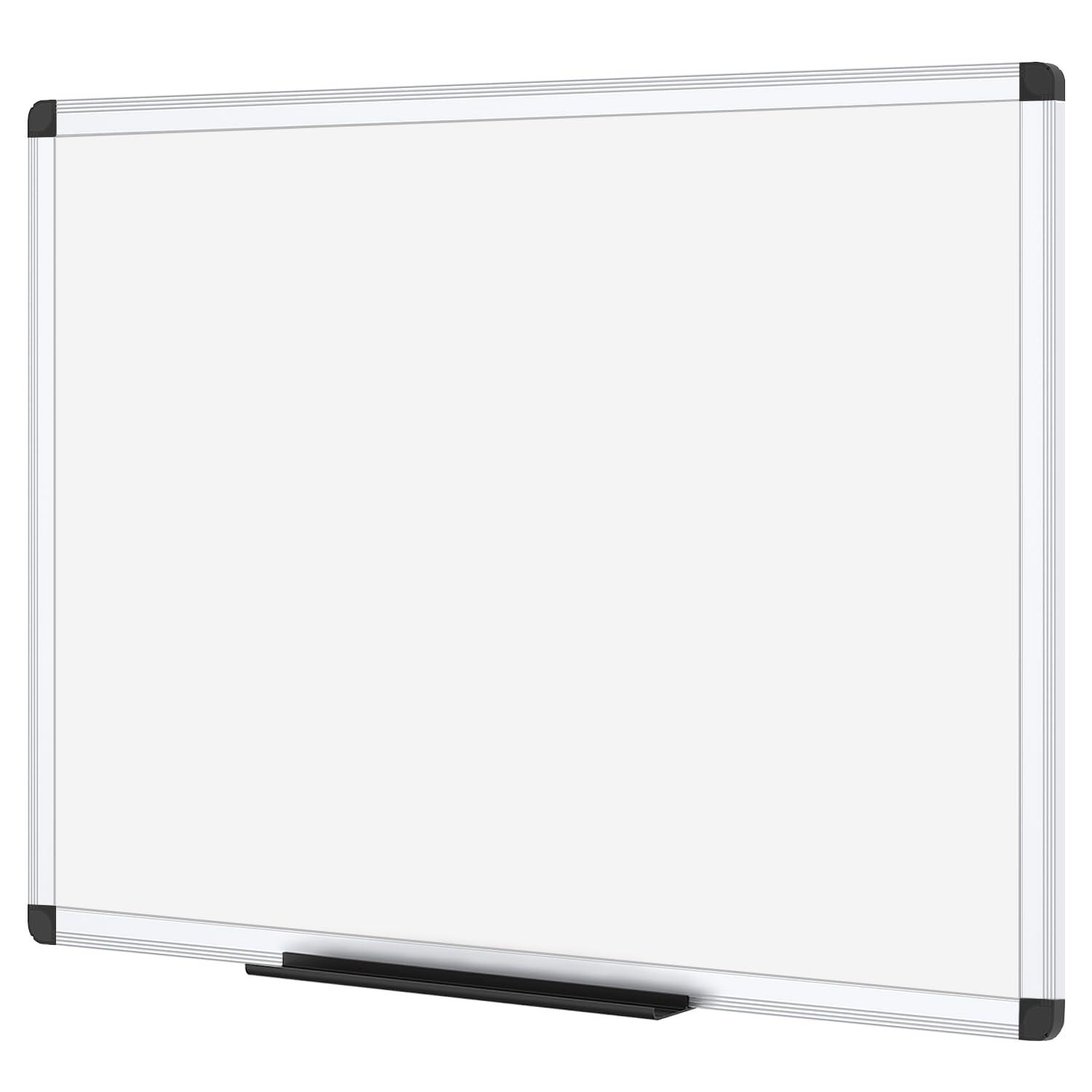 VIZ-PRO Magnetic Dry Erase Board 36x24 inches silver aluminium frame