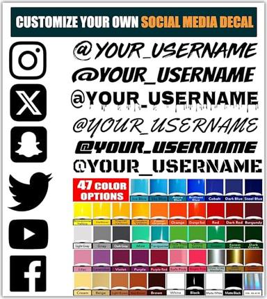 VulgrCo Custom Social Media Stickers | Mubboo
