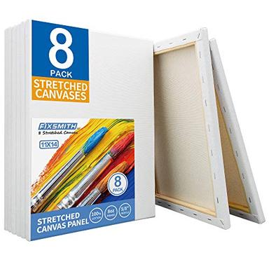 FIXSMITH Stretched Canvas 11x14 8‑Pack | Mubboo