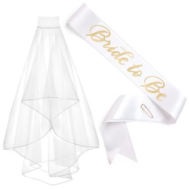 xo, Fetti Bachelorette Party Sash + Veil