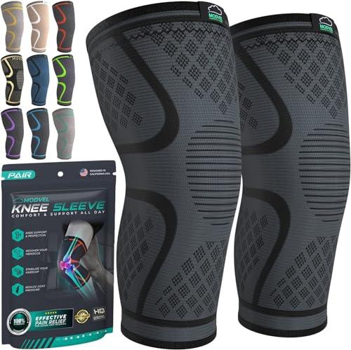 Modvel Compression Knee Brace 2-pack on white background