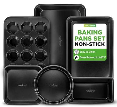 NutriChef Stackable Nonstick Bakeware Set