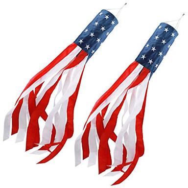HOOSUN American Flag Windsock 2-Pack | Mubboo