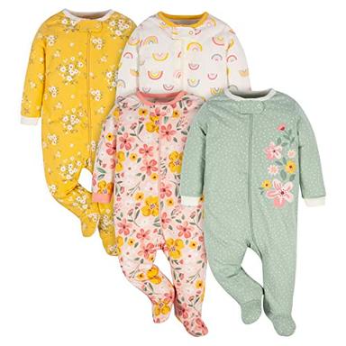 Gerber Baby 4-Pack Footie Sleepers | Mubboo