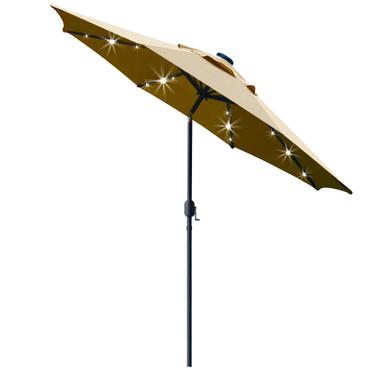 Sunnyglade 9' Solar LED Patio Umbrella