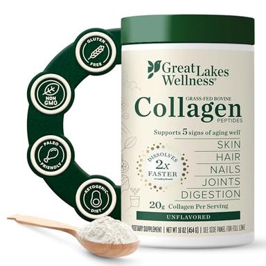 Great Lakes Wellness Collagen Peptides Powder | Mubboo