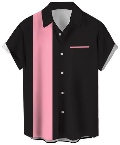 Lzzidou Plus-Size Vintage Bowling Shirt | Mubboo