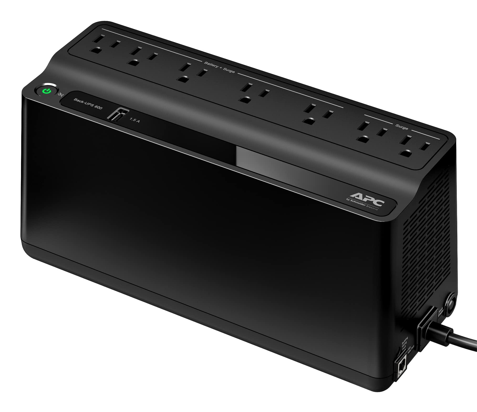 APC UPS BE600M1 600VA/330W battery backup unit