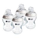 Tommee Tippee Natural Start Anti-Colic 9 oz BPA Free Baby Bottles, 0+ Months, Slow Flow Breast-Like Nipple, Self Sterilizing, Designed for Seamless Transition Between Bottle & Breast, Clear, Pack of 4 | Mubboo