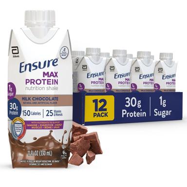 Ensure Max Protein Shake, Milk Chocolate, 30g Protein
