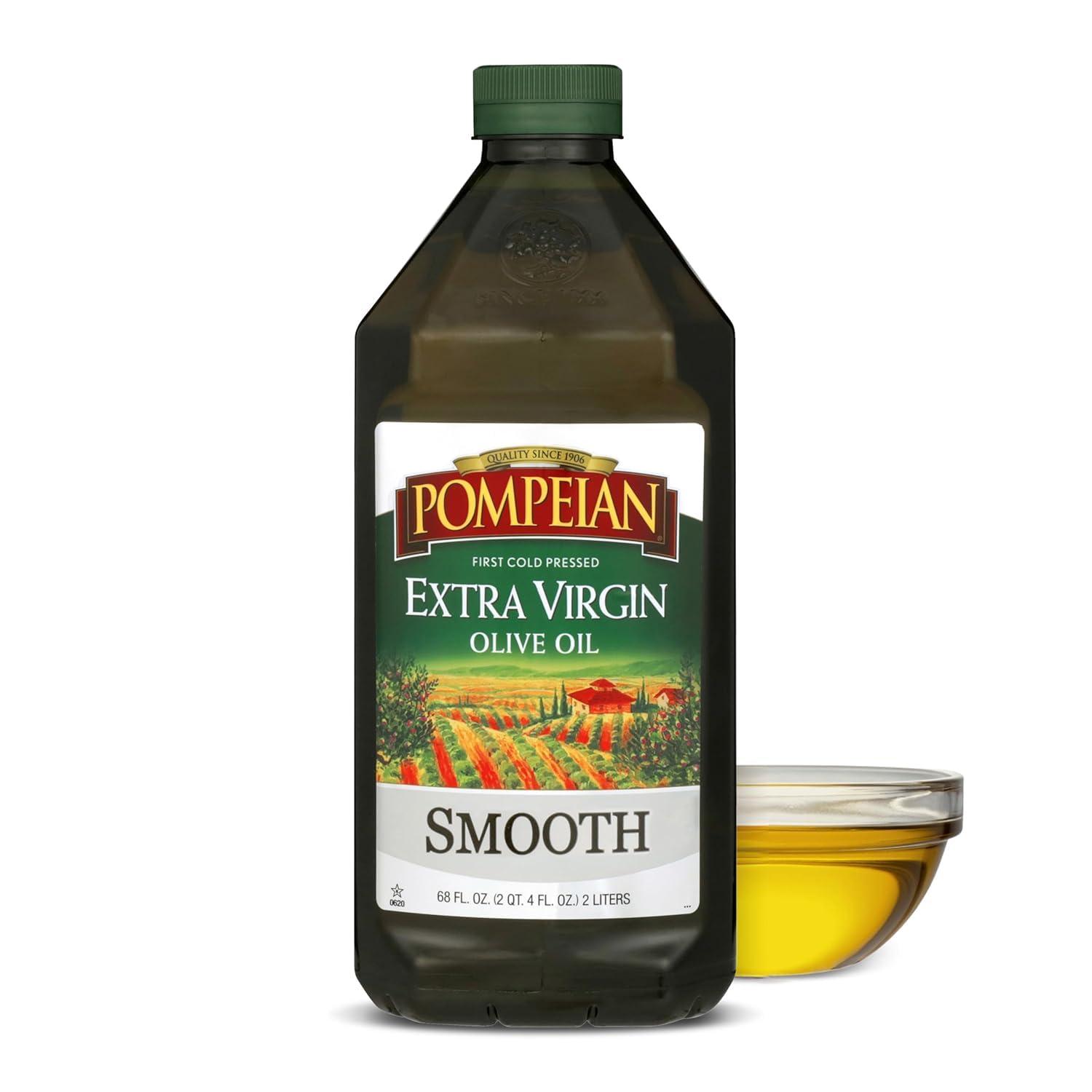 Pompeian Smooth Extra Virgin Olive Oil bottle
