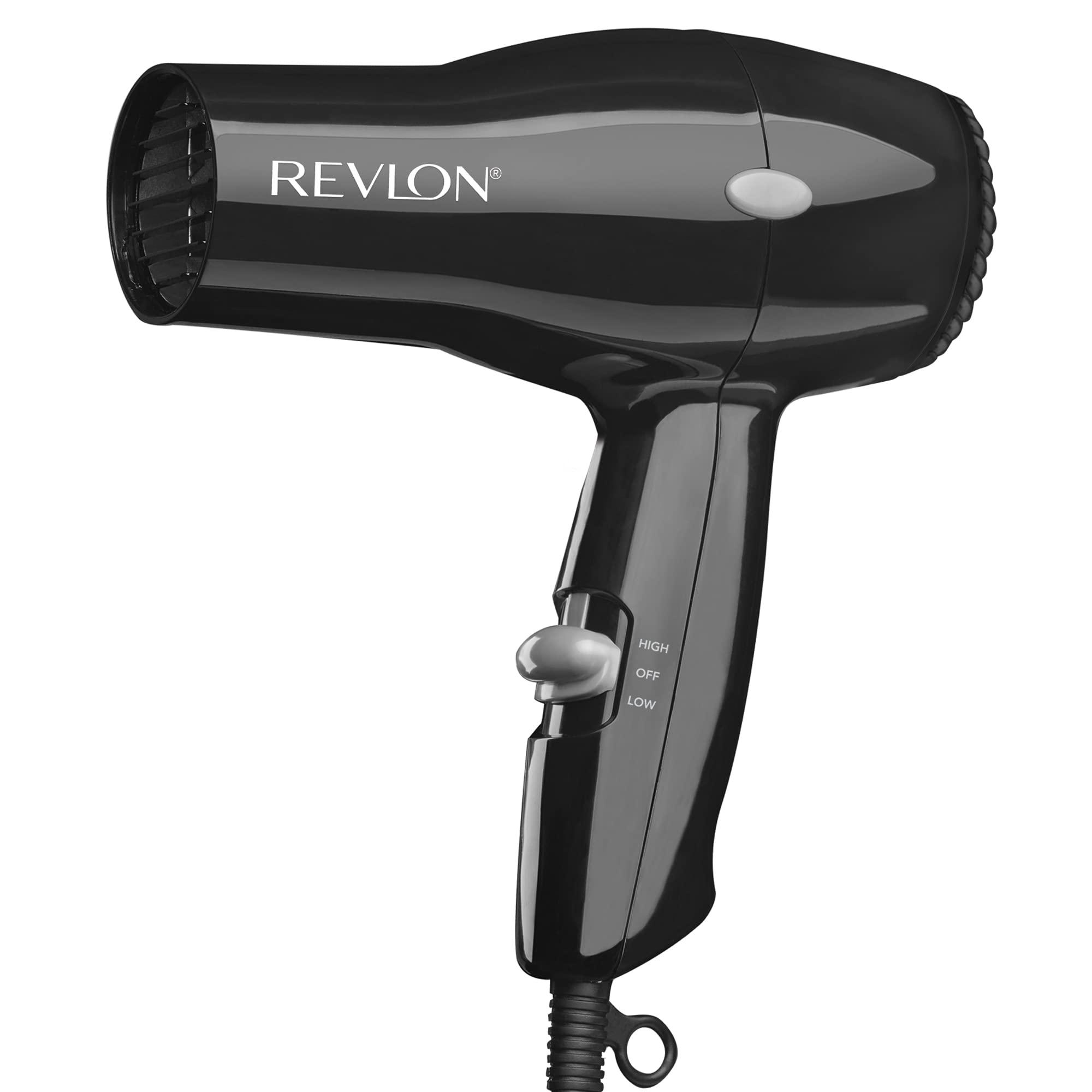 Revlon Compact Hair Dryer 1875W in black, three-quarter view
