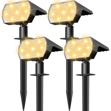 NYMPHY Solar Lights Outdoor Waterproof, 4-Pack