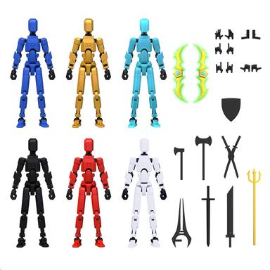 MerryXD T13 3D-Printed Action Figure 6-Pack
