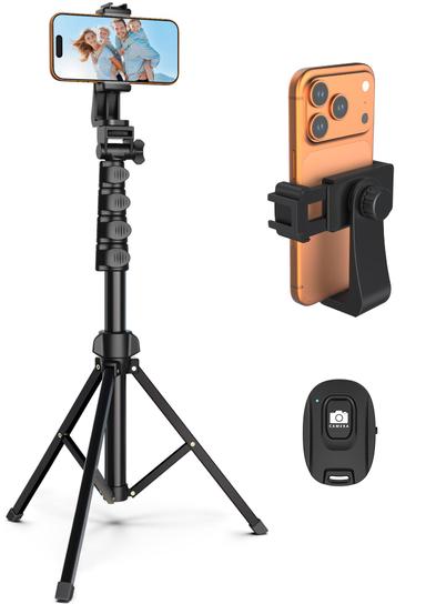 Liphisy 64-inch Tripod for Cell Phone & Camera with Remote