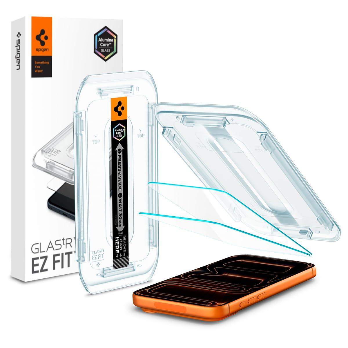 Spigen AluminaCore Tempered Glass screen protector for iPhone 17 Pro Max