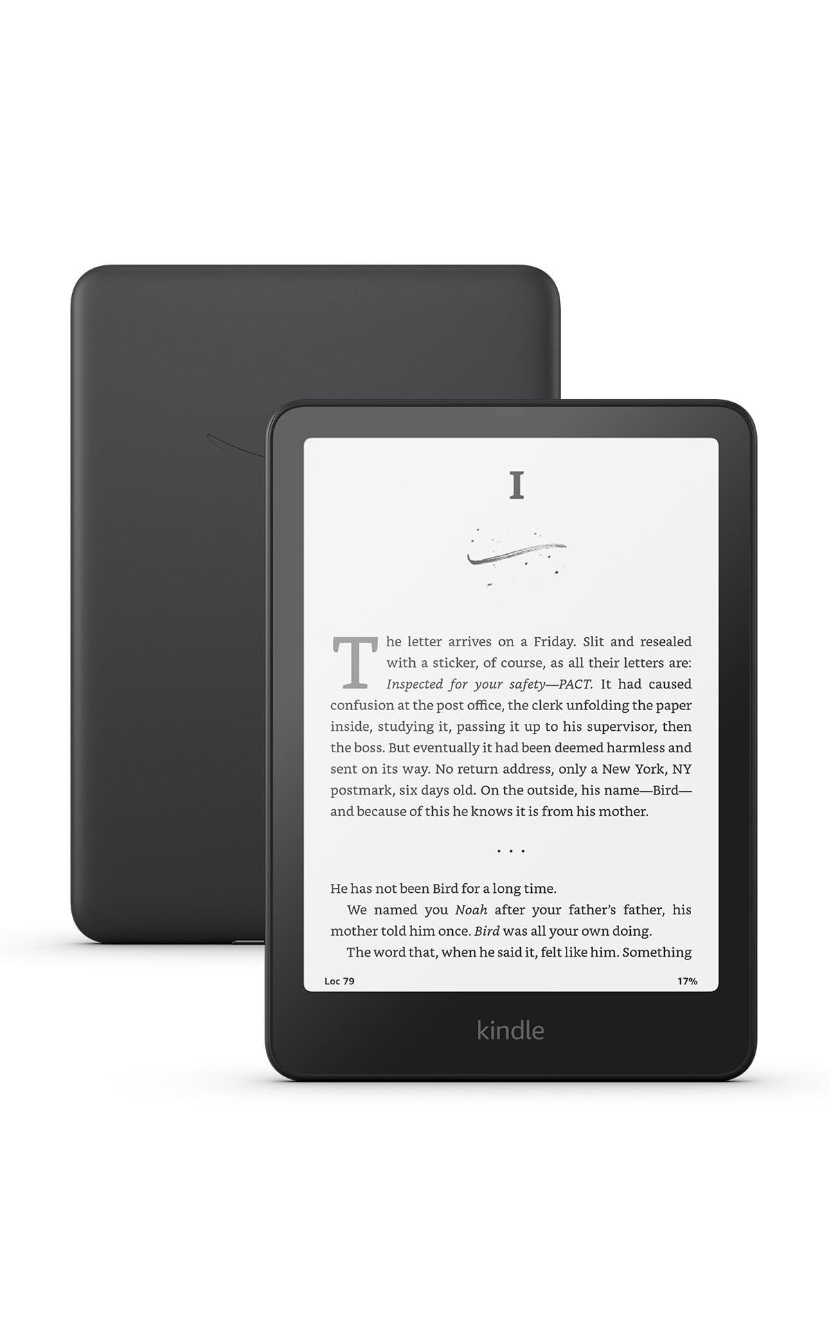 Kindle Paperwhite 16GB (2024) with 7-inch glare-free display in black