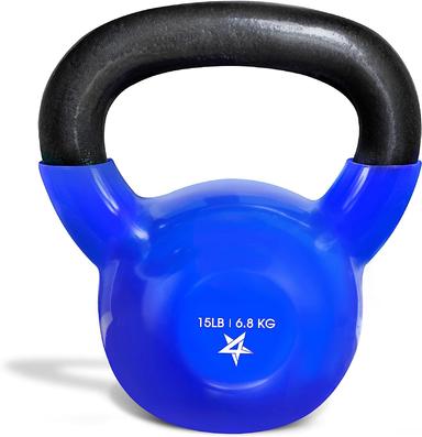 Yes4All 15 lb Vinyl Kettlebell