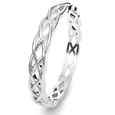 Metal Factory Sz 6 Sterling Silver Celtic Knot Band