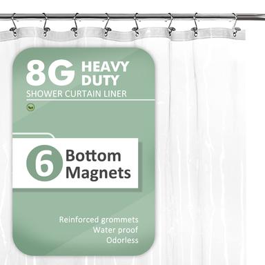 Barossa Design Extra-Long Shower Curtain, 72x84