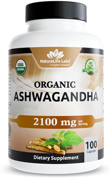 NaturaLife Labs Organic Ashwagandha 2100mg